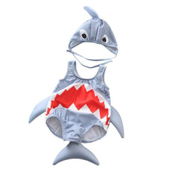 Baby Swimwear 3D Shark Costume Rompers Sunsuits