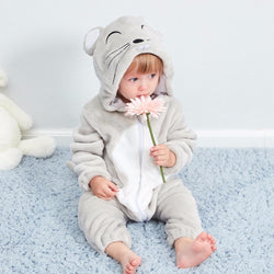 Animal Hooded Baby Rompers Costume Outfit