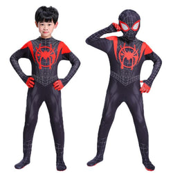 Kids Spider-Man Into the Spider-Verse Miles Morales Cosplay Costume
