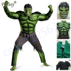 Children's Hulk Muscle Green Cosplay Costume
