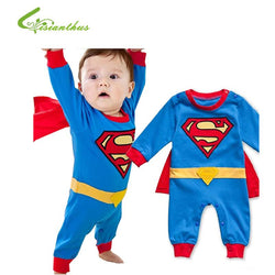 Baby Boy Romper Superman Long Sleeve Costume