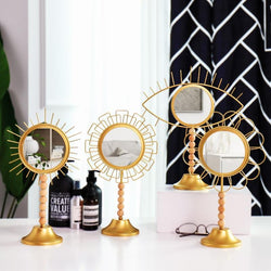 Gold Geo Nordic Table Mirror