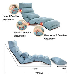 Adjustable Lazy Bean Bag Tatami Folding Recliner Sofa