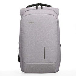 Anti Theft Backpack with External USB ChargerGRAY 13 Inches 
