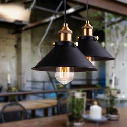 Black Vintage Industrial Pendant Light