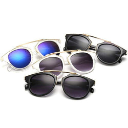 Cat Eye Mirror Sunglasses 