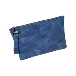 Clutch Bag Leather EnvelopeBlue 