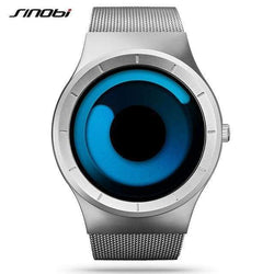 Creative Rotation Display Watchsilver blue 