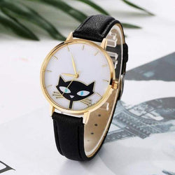 Cute Cat Ladies Wrist WatchesBlack 