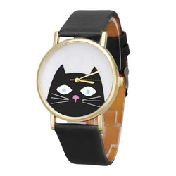 Cute Cat WristwatchesBlack 