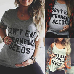'Don't Eat Watermelon Seeds' Maternity T-Shirt 