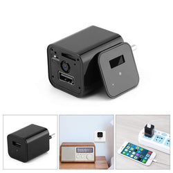 HD 1080p Camera with USB Wall ChargerEU Plug 
