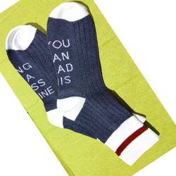 If You Can Read This Bring Me A Glass of Wine Socks 