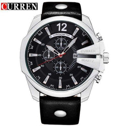 Luxury Retro Watchsilver black 