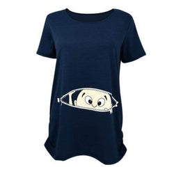 Pregnant Women T-shirtDeep Blue M 