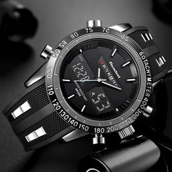Luxury Waterproof Analog & Digital Watch