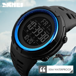 Waterproof LED Digital Multifunction Watch