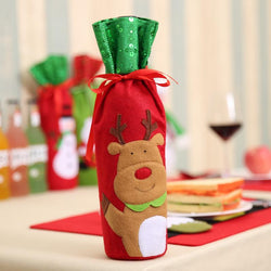 Santa Claus Wine Bottle Bags Christmas Decoration 