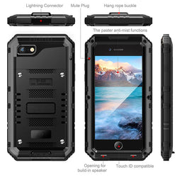 Doom Armor IP68 Waterproof Shockproof Heavy Duty Rugged Metal Case for iPhone X 8 7 6 6s Plus 5 5s XR XS Max