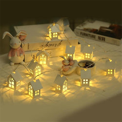 10 Pieces LED Christmas House Fairy Light 1.5m 