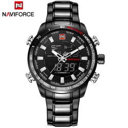 Analog & Digital Stainless Steel Watch