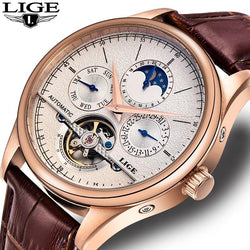 Automatic Mechanical Leather Watch