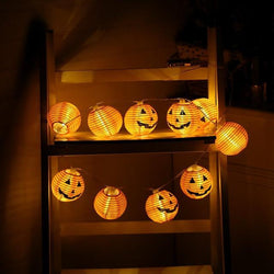 Pumpkin 10 Piece LED String Lights Halloween Decoration SetDefault Title 