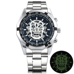 Skeleton Mechanical Stainless Steel Watch