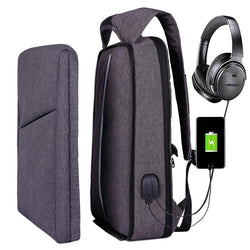 Slim Laptop Anti Theft Backpack with USB & Headphone
