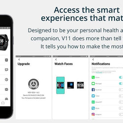 Smartwatch IP67 Waterproof Tempered Glass Activity Fitness Tracker
