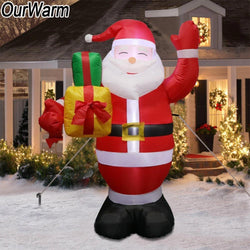 Inflatable Santa Claus Outdoors Christmas Decorations 