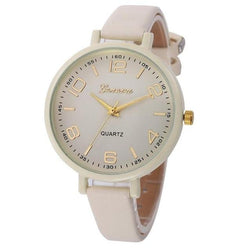 Casual Faux Leather Quartz Analog Women Watch