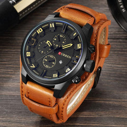 Steampunk Military Leather Watch
