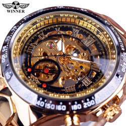 New Design Bezel Automatic Skeleton Watch