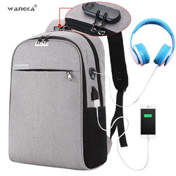 Anti Theft 15.6 inches USB Charging Laptop Backpack