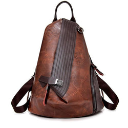 Vintage Women Antitheft Backpack