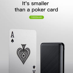 10000mAh Mini Power Bank  LED Display Portable Charger