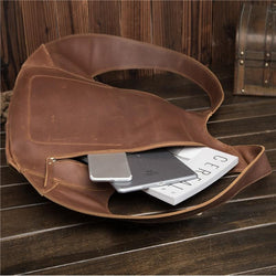 Women Genuine Leather Anti-theft Backpack