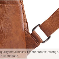 Women PU Leather Anti Theft Backpack