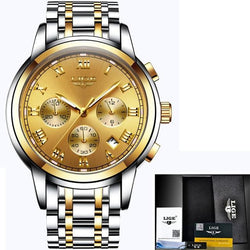 Lige Waterproof Full Steel Watch