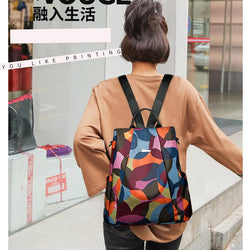 New Fashion Oxford Women Anti Theft Waterproof Backpack