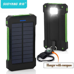 Solar Waterproof Power Bank 30000mAh