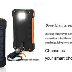 Solar Waterproof Power Bank 30000mAh