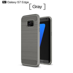 Shockproof Carbon Fiber Phone Case For Samsung Galaxy S6 S6 Edge S7 S7 Edge S8 S9 Plus S10 S10E S10 Plus