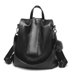 New Fashion Casual Leather Women Anti Theft Backpack