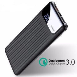 10000mAh LED Display Quick Charge 3.0 Dual USB Power Bank