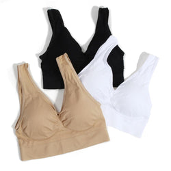 3 Piece Classic Soft Cup Sports Bra