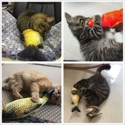 Simulation Big Fish Cat Toy 