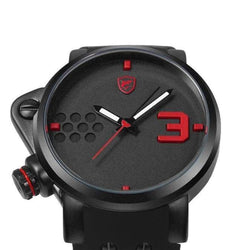 Sport Watch Black/Red Creative Design 