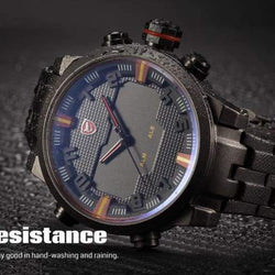 Sport Watch Dual Time Digital LED Date 